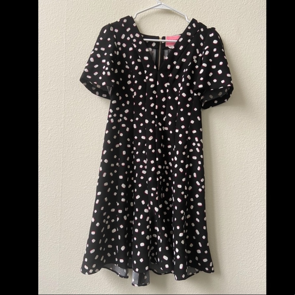 kate spade mallow dot crepe dress
